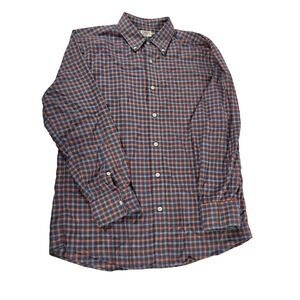 Faherty Brand Men's Plaid Long Sleeve Button Down Shirt Size Medium
